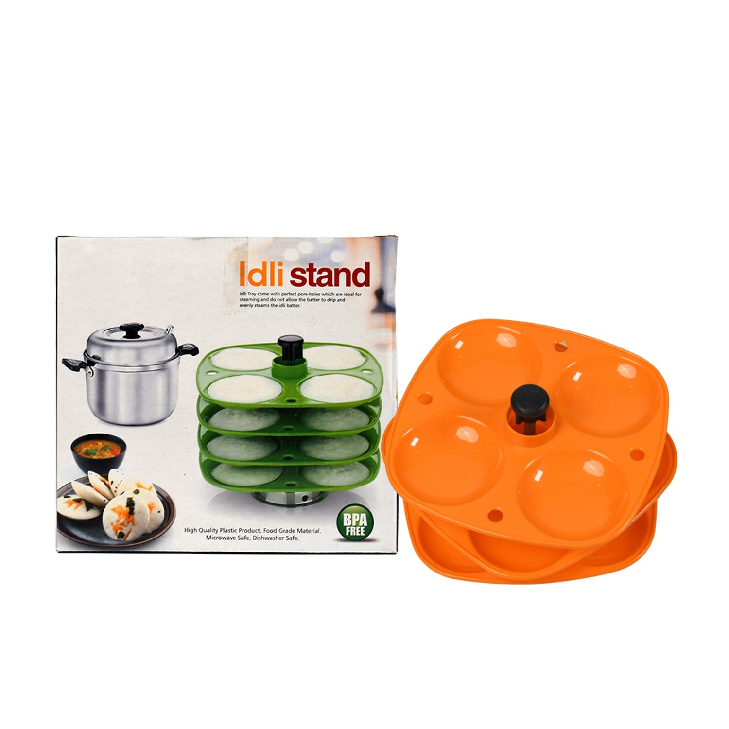 5346 3 Layer Idli Stand used in all kinds of household kitchen purposes for holding and serving idlis. DeoDap 5346 3 Layer Idli Stand used in all kinds of household kitchen purposes for holding and serving idlis. DeoDap